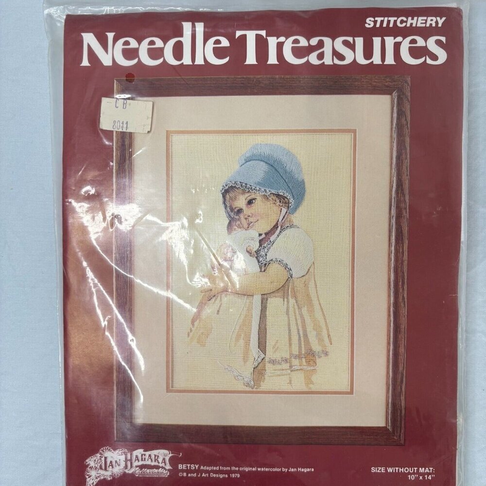 STITCHERY NEEDLE TREASURES Betsy Needlepoint New Sealed 10" X14"